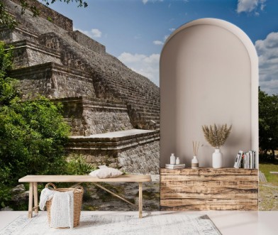 Afbeeldingen van Uxmal Yucatan Mexico 2014 Archeological ruins built by the