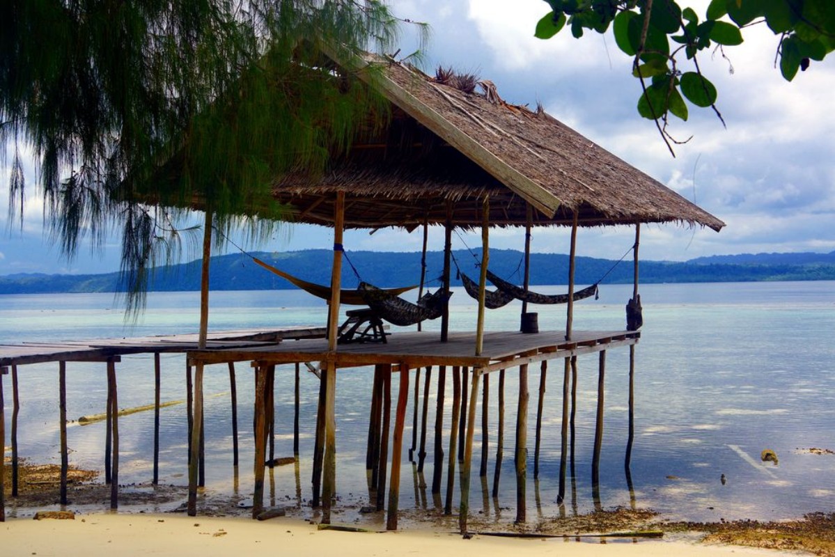 Afbeeldingen van Relaxing place in raja ampat indonesia