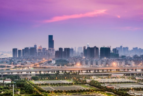 Bild på Fuzhou China Cityscape