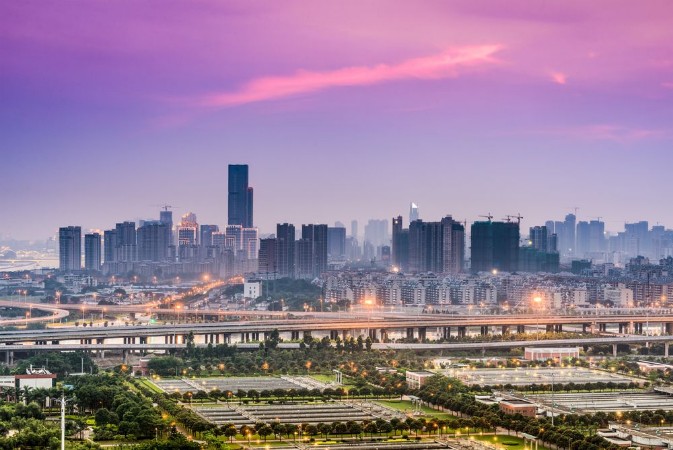 Bild på Fuzhou China Cityscape