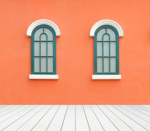 Image de Window with wall and wood floor