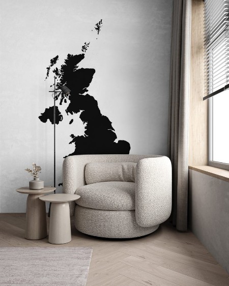 Picture of United kingdom black silhouette Vector