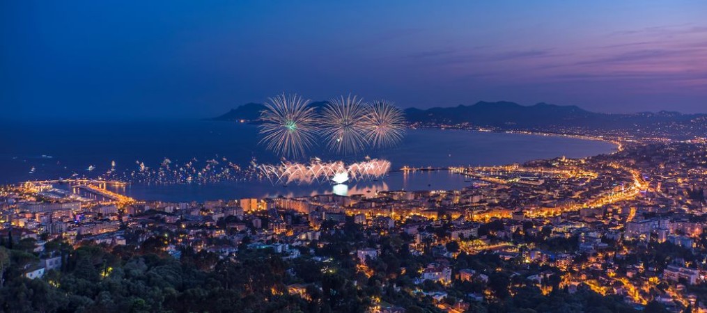 Picture of Firework in Cannes 14th july 2015 French national day