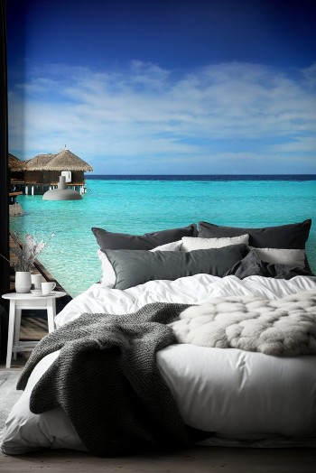 Picture of Maldives dream trip beautiful sunny exotic vacations Resting on a yacht