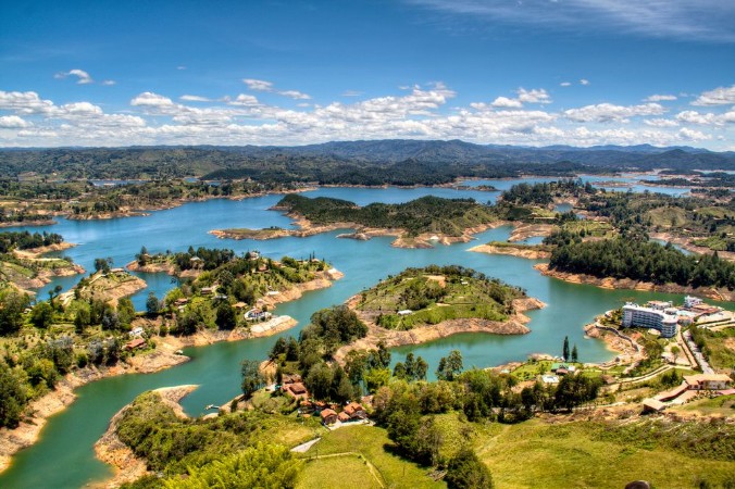 Picture of View over the lakes of Guatape near Medellin Colombia