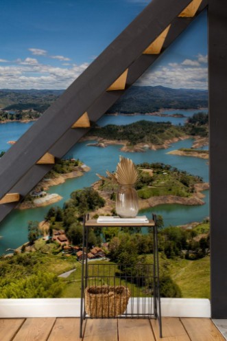 Bild på View over the lakes of Guatape near Medellin Colombia