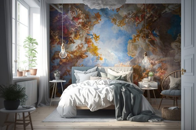 Image de Ceiling painting of Palace Versailles near Paris France