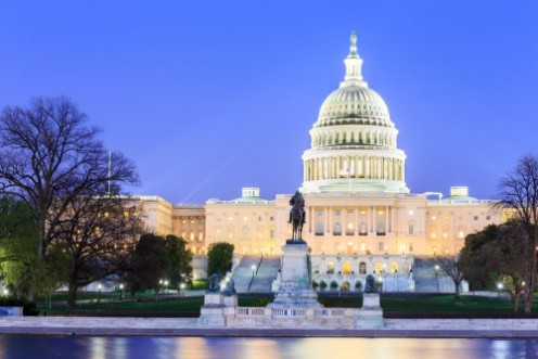 Afbeeldingen van The United States Capitol building in Washington DC