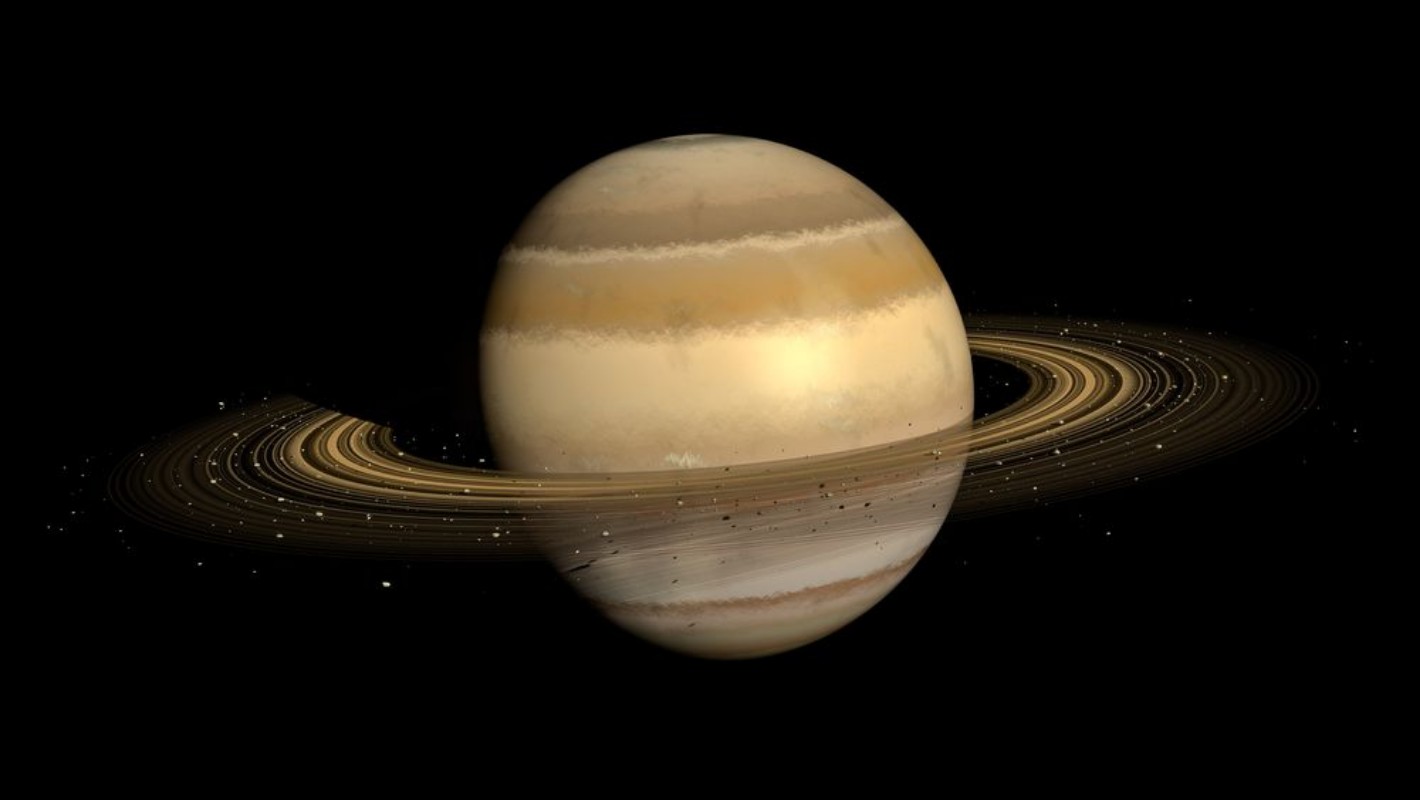 Bild på Saturnus isolerad