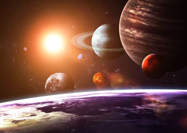 Solar system and space objects Elements of this image furnished photowallpaper Scandiwall