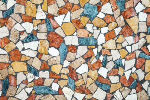 Picture of Colorful stone mosaic background photo texture