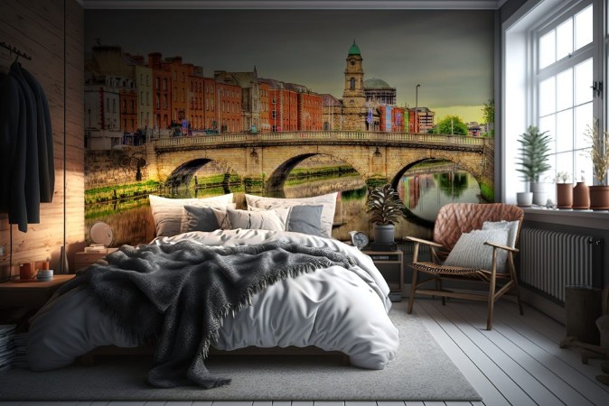 Afbeeldingen van View of Mellows Bridge in Dublin - Ireland