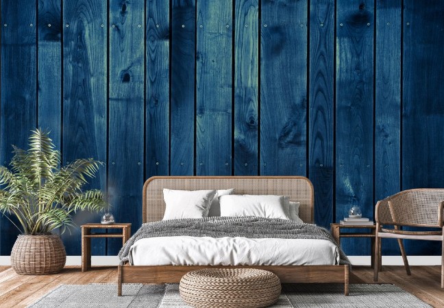 Image de Dark Blue Wood Background