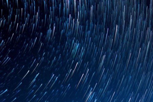 Bild på Track from the stars on the blue sky background