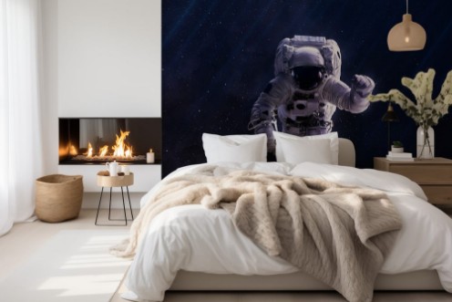 Image de Astronaut in outer space Elements of this image furnished by NASA