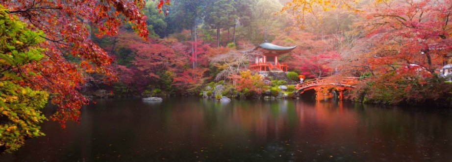 Afbeeldingen van Daigo-ji temple in autumn