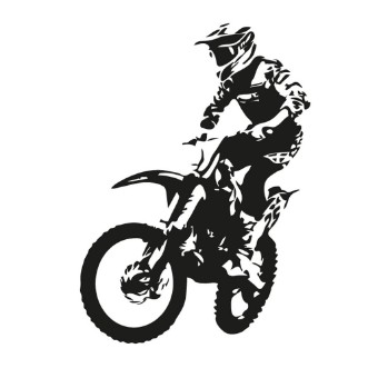 Bild på Motocross rider Vector silhouette