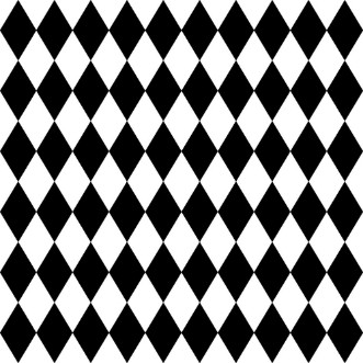 Afbeeldingen van Seamless harlequin pattern-black and white