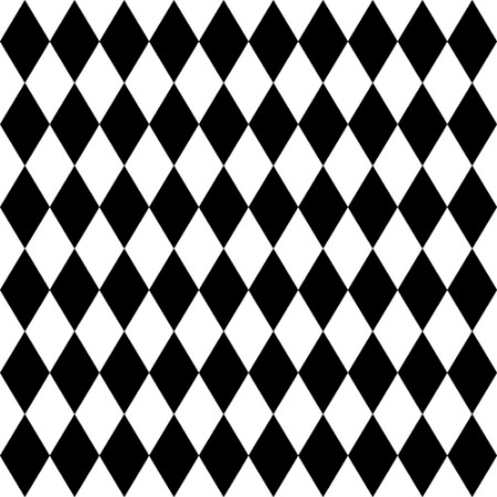 Bild på Seamless harlequin pattern-black and white