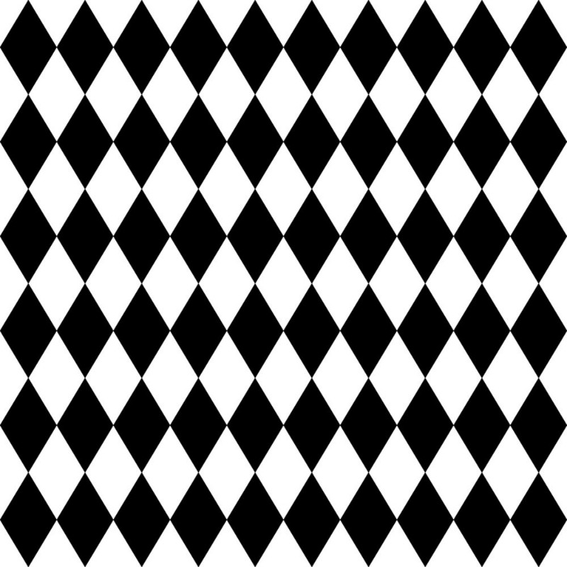 Afbeeldingen van Seamless harlequin pattern-black and white