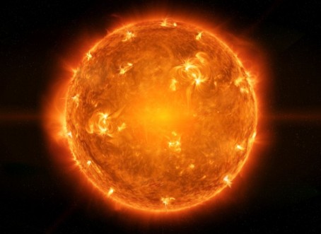Image de Powerful Sun in space