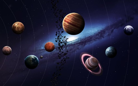 High resolution images presents planets of the solar system This image elements furnished by NASA photowallpaper Scandiwall