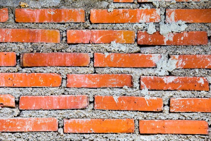 Bild på Old red brick wall texture