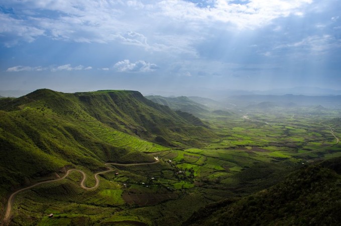 Picture of Landscape from a view point in Lalibela