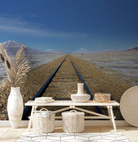 Afbeeldingen van Railway in Salar de Uyuni Bolivia