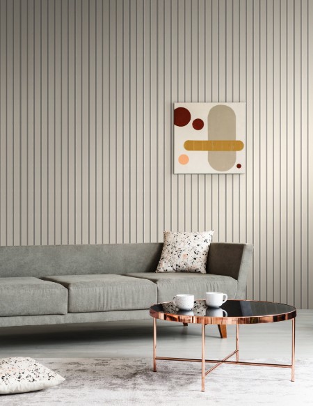 Ticking Stripe Elephant - SIS50116W wallpaper Ohpopsi
