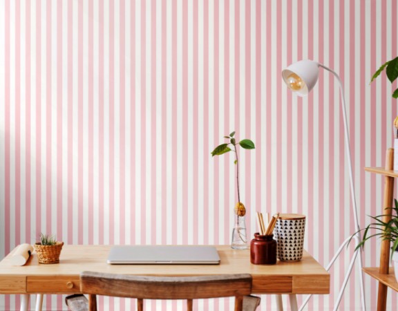 Candy Stripe Rose - SIS50121W wallpaper Ohpopsi