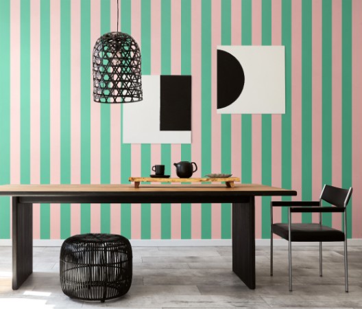 Bloc Stripe Jade Blossom - STR50115W wallpaper Ohpopsi
