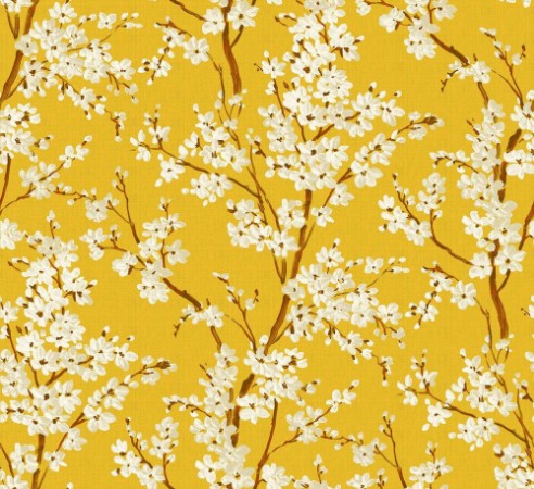 Cherry Blossom Amber - B00126 wallpaper Coordonné