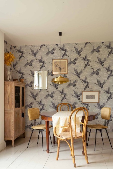 Imperial Ibis Swan - B00134 wallpaper Coordonné
