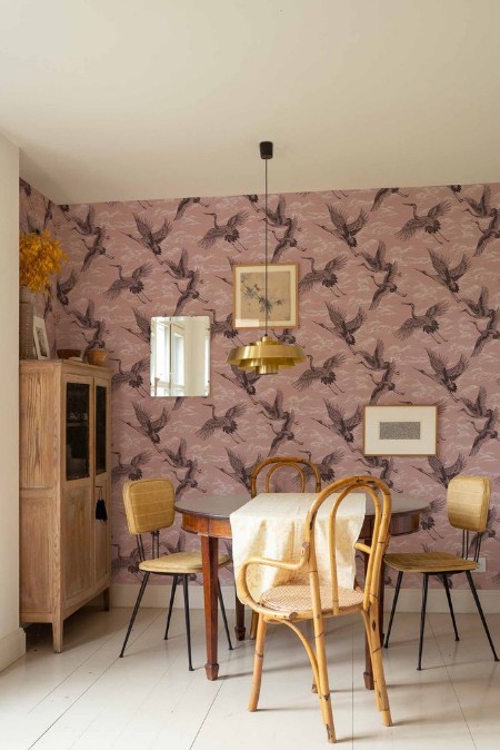 Imperial Ibis Rose - B00135 wallpaper Coordonné