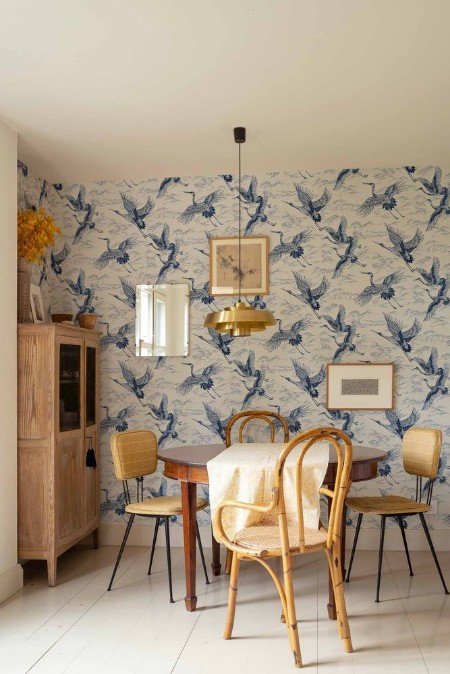 Imperial Ibis Sapphire - B00136 wallpaper Coordonné