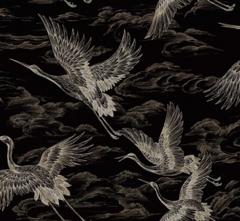 Imperial Ibis Onyx - B00138 wallpaper Coordonné