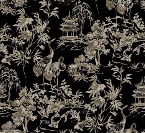 Ming Pagoda Onyx - B00142 wallpaper Coordonné