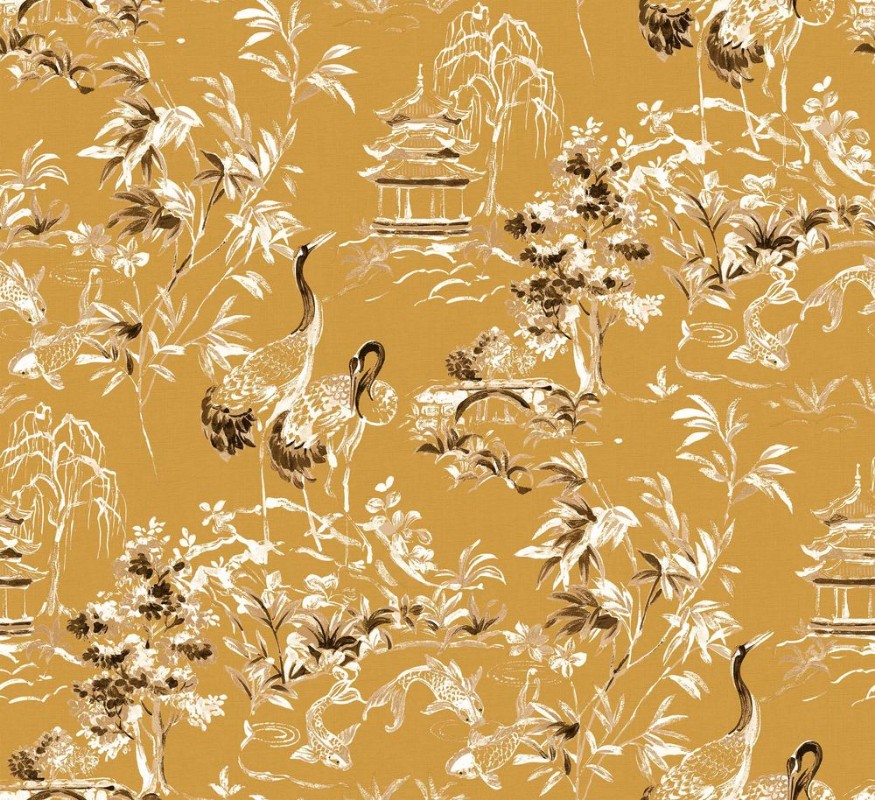 Ming Pagoda Amber - B00144 wallpaper Coordonné