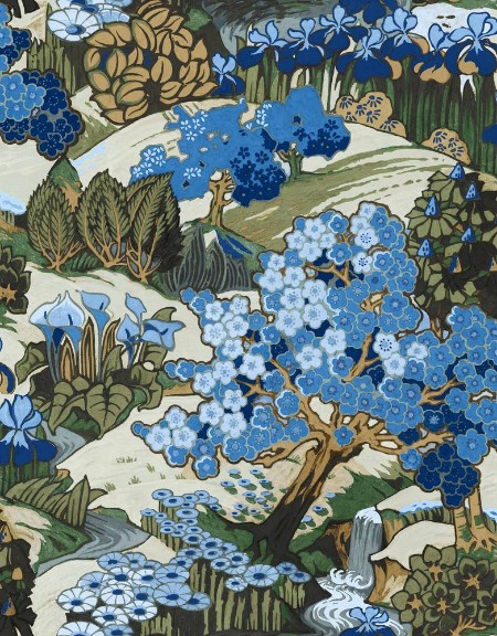 Yu Garden Sapphire - B00147 wallpaper Coordonné