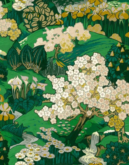 Yu Garden Emerald - B00148 wallpaper Coordonné