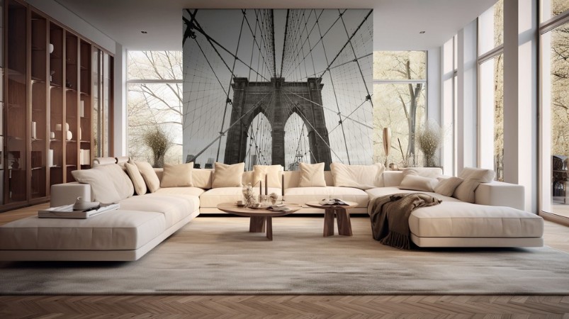 Brooklyn Bridge photowallpaper Scandiwall