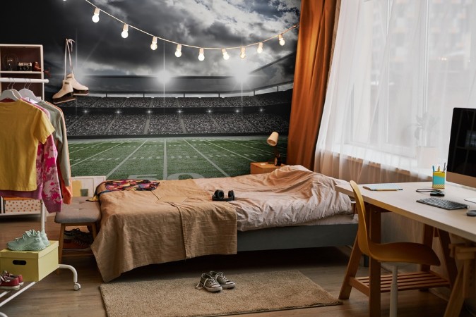 American Football Stadium photowallpaper Scandiwall