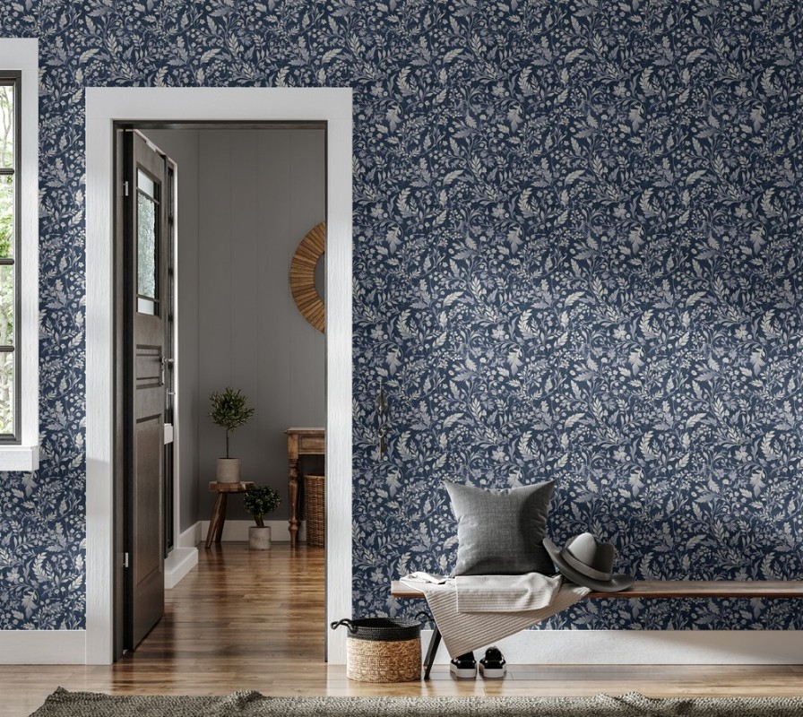 Ella Midnight Blue - 1000403-01 wallpaper Wallpassion