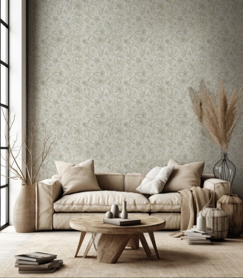 Thea Soft Green - 1001902-01 wallpaper Wallpassion