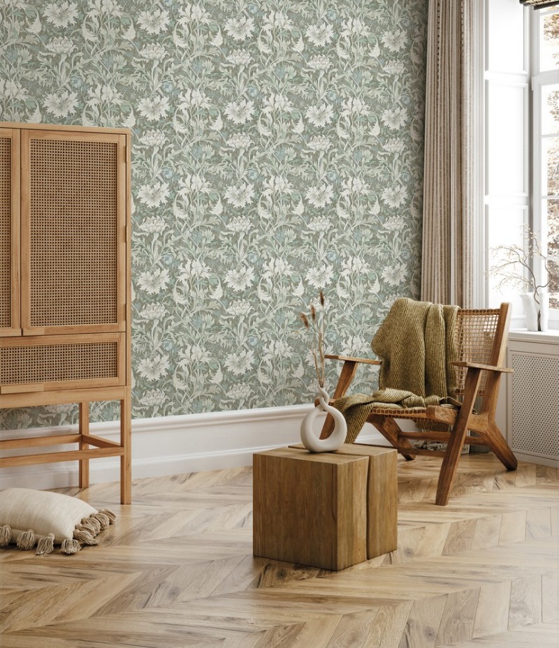 Salvia Green - 1009902-01 wallpaper Wallpassion
