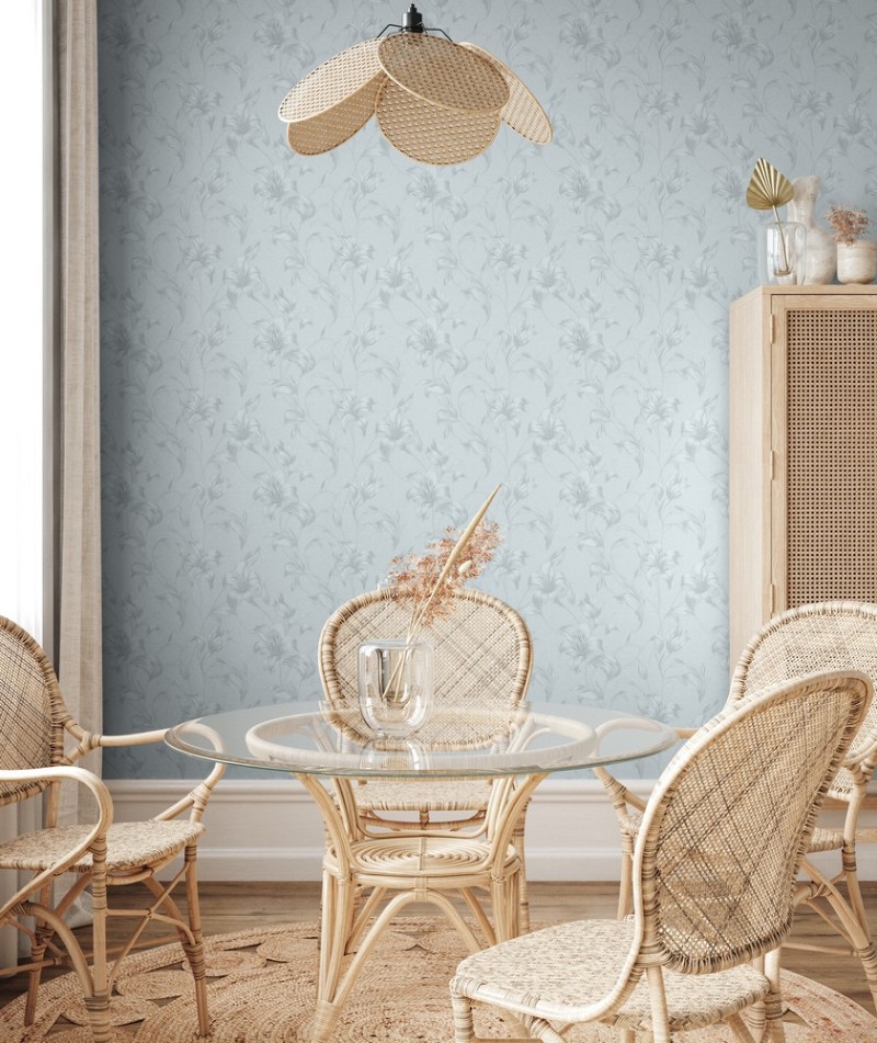 Saskia Light Blue - 1010201-02 wallpaper Wallpassion