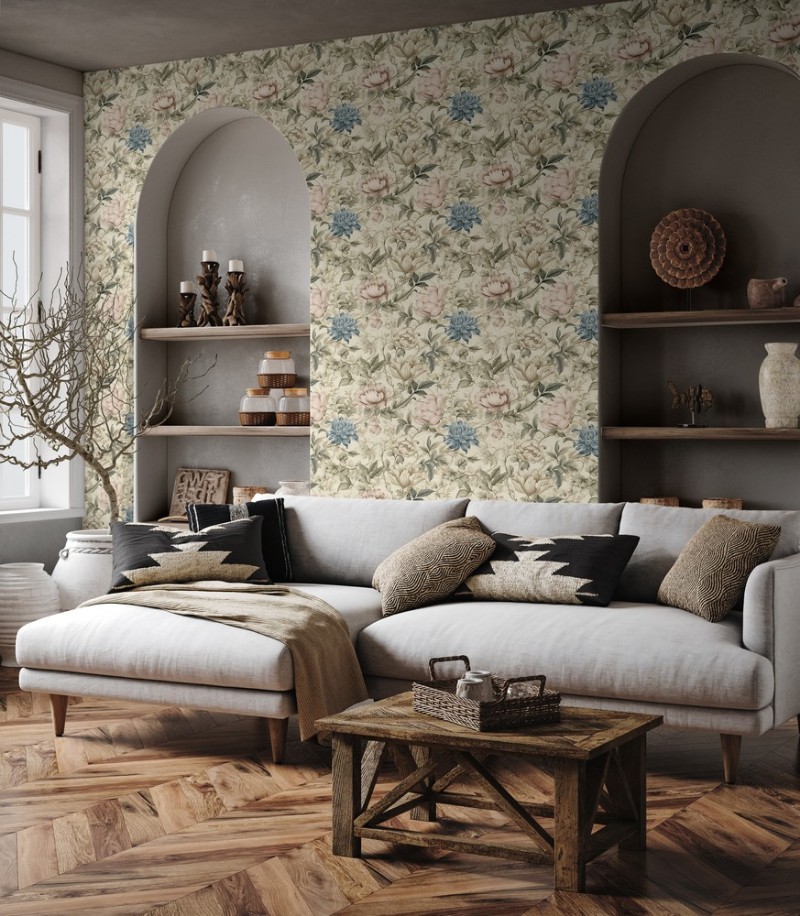 Sophia Latte Beige - 1016801-01 wallpaper Wallpassion