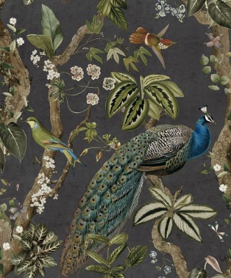 Cassia Charcoal - 91741 wallpaper Holden Decor