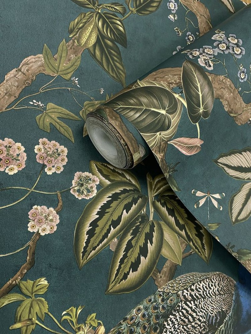 Cassia Aqua - 91742 wallpaper Holden Decor